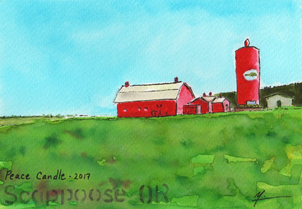 Scappoose Candle watercolor